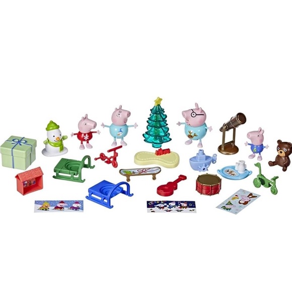 NIB Peppa Pig 24pc Peppa’s Advent Calendar family figures & Toys (45 x 91 Cm) - Picture 4 of 4